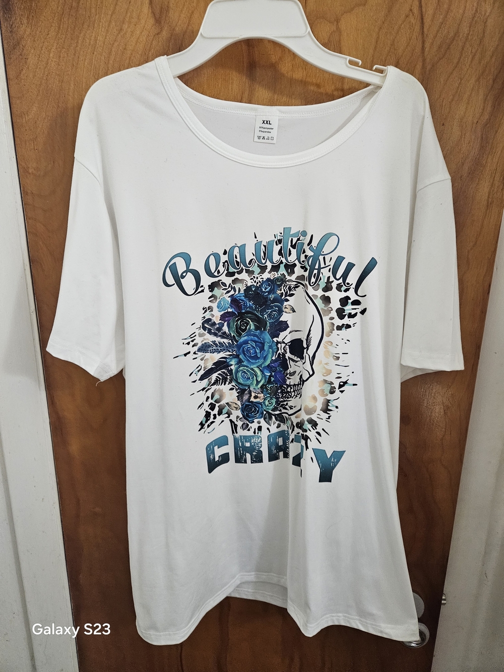 Beautiful Crazy White Graphic Women's Tee